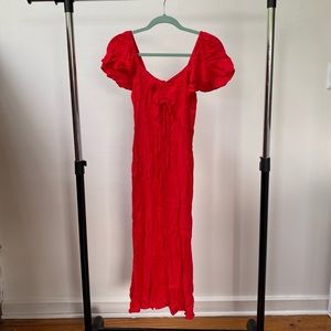 Red Flowy Sundress
